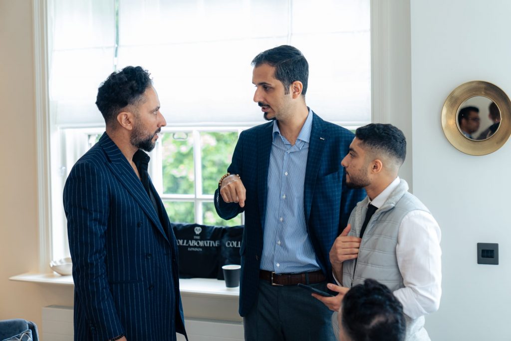 Abu Saraj, Soheil Aarabi and Shavan Abkho at The Collaborative London Event